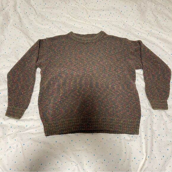 Vintage Cozy Knit Speckled Sweater Brown - Picture 5 of 10